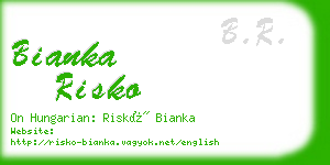 bianka risko business card